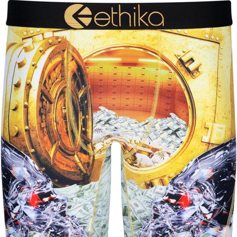 Ethika boys briefs.  Money vault pictute.
